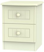 Warwick Cream 2 Drawer Bedside Cabinet