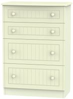 Warwick Cream 4 Drawer Deep Chest