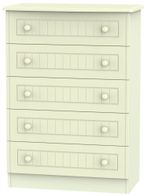Warwick Cream 5 Drawer Chest