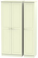 Warwick Cream 3 Door Tall Triple Wardrobe
