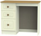 Warwick Cream and Oak 3 Drawer Single Dressing Table