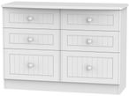 Warwick White 6 Drawer Midi Chest