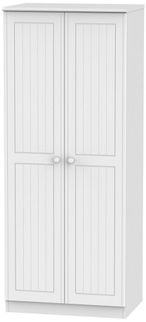 Warwick White 2 Door Plain Wardrobe