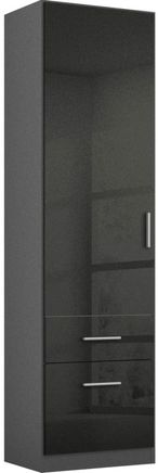 Rauch Celle 47cm Door Black Wardrobe - LH