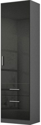 Rauch Celle 47cm Door Black Wardrobe - RH