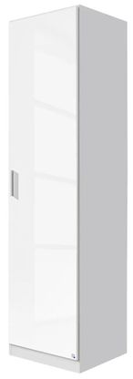 Rauch Celle 47cm White Gloss Wardrobe - RH Door