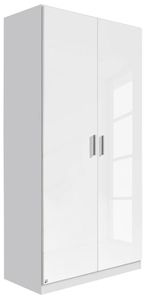 Rauch Celle 91cm White Gloss 2 Door Wardrobe