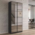 Rauch Acero 91cm 2 Door Mirrored Wardrobe - Metallic Grey