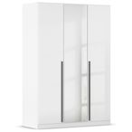 Rauch Alba 136cm 3 Door Mirror Wardrobe - Alpine White