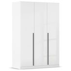 Rauch Alba 136cm 3 Door Wardrobe - White Gloss