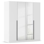 Rauch Alba 181cm 4 Door Mirror Wardrobe - Alpine White