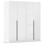 Rauch Alba 181cm 4 Door Wardrobe - White Gloss