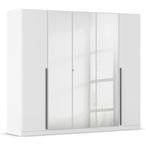 Rauch Alba 226cm 5 Door Mirror Wardrobe - Alpine White