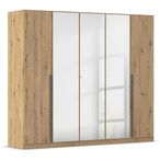 Rauch Alba 226cm 5 Door Mirror Wardrobe - Artisan Oak