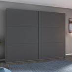 Rauch Aurelio 261cm Metallic Grey 2 Door Sliding Wardrobe