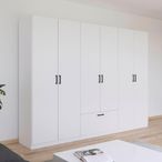 Rauch Bari 271cm 6 Door Wardrobe - Alpine White