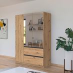 Rauch Costa 136cm 3 Door Combi Wardrobe - Artisan Oak