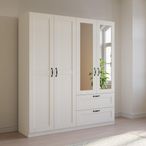 Rauch Cottage 181cm 4 Door Combi Wardrobe - Alpine White
