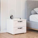 Rauch Cottage 2 Drawer Bedside Cabinet - Alpine White