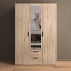 Rauch Essea 127cm 3 Door Combi Wardrobe - Sonoma Oak