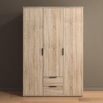 Rauch Essea 127cm 3 Door Wardrobe - Sonoma Oak