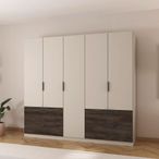Rauch Koda 226cm 5 Door Wardrobe with Drawers - Champagne