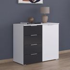 Rauch Monza 1 Door Chest - Alpine White and Metallic Dark Grey