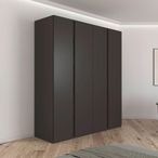 Rauch Luana 201cm 4 Door Wardrobe - Graphite and Atlantic Dark Oak