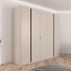 Rauch Luana 251cm 5 Door Wardrobe - Champagne and Atlantic Dark Oak