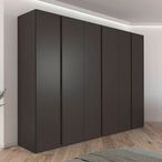 Rauch Luana 301cm 6 Door Wardrobe - Graphite and Atlantic Dark Oak