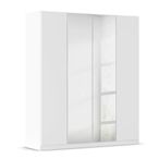 Rauch Wingview Lite 181cm 4 Door Wardrobe with Mirror - Alpine White