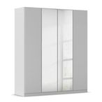 Rauch Wingview Lite 181cm 4 Door Wardrobe with Mirror - Silk Grey