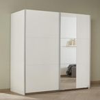 Rauch Slide 175cm 2 Door Sliding Wardrobe with Mirror - Alpine White