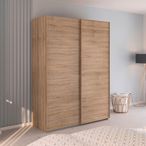 Rauch Evelyn 162cm 2 Door Sliding Wardrobe - Sonoma Oak