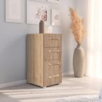 Rauch Evelyn 4 Drawer Narrow Chest - Sonoma Oak