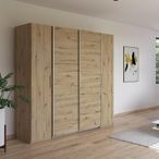Rauch Kronach 225cm 4 Door Wardrobe - Artisan Oak