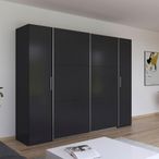 Rauch Kronach 268cm 4 Door Wardrobe - Metallic Dark Grey