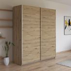 Rauch Kronach 175cm 2 Door Sliding Wardrobe - Artisan Oak
