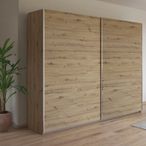 Rauch Kronach 261cm 2 Door Sliding Wardrobe - Artisan Oak