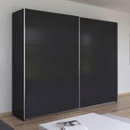 Rauch Kronach 261cm 2 Door Sliding Wardrobe - Metallic Dark Grey