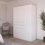 Rauch Maika 136cm 5 Door Wardrobe - H 197cm - Alpine White
