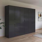 Rauch Ticao 271cm 10 Door Wardrobe - Metallic Dark Grey