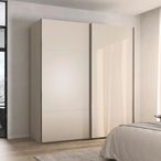 Rauch Contido 201cm 2 Door Sliding Wardrobe with Extras - Champagne