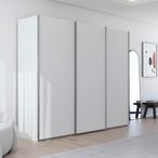 Rauch Contido 271cm 3 Door Sliding Wardrobe with Extras - Alpine White