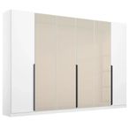 Rauch Artemis 271cm 6 Door Wardrobe - Alpine White and Champagne Glass