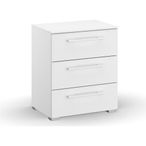 Rauch Skat Pure 3 Drawer Bedside Cabinet - Alpine White