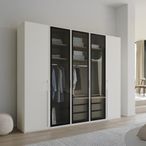 Rauch Skat Shine 251cm 5 Door Wardrobe - Alpine White