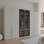 Rauch Skat Shine 301cm 6 Door Wardrobe - Silk Grey