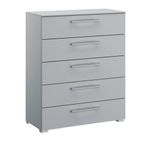 Rauch Skat Shine 5 Drawer Chest - Silk Grey
