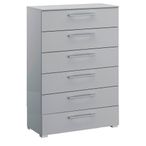 Rauch Skat Shine 6 Drawer Chest - Silk Grey
